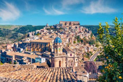 vista su ragusa e ragusa ibla